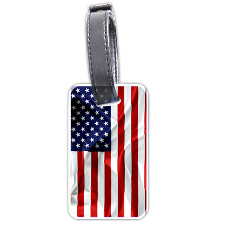 American Usa Flag Vertical Luggage Tags (One Side) 