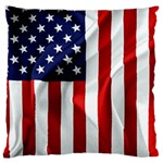 American Usa Flag Vertical Large Cushion Case (Two Sides) Front