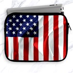 American Usa Flag Vertical Apple iPad 2/3/4 Zipper Cases Front