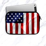 American Usa Flag Vertical Apple iPad Mini Zipper Cases Front