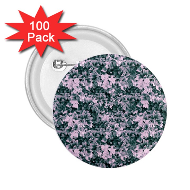 Floral Collage Pattern 2.25  Buttons (100 pack) 