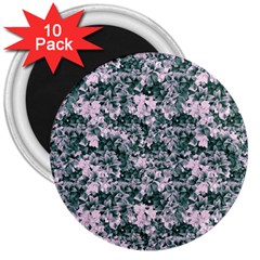 Floral Collage Pattern 3  Magnets (10 pack) 