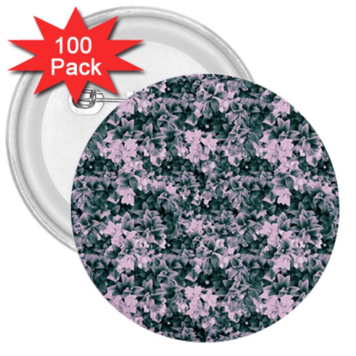 Floral Collage Pattern 3  Buttons (100 pack) 