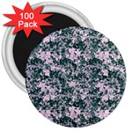 Floral Collage Pattern 3  Magnets (100 pack) Front