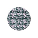 Floral Collage Pattern Magnet 3  (Round) Front