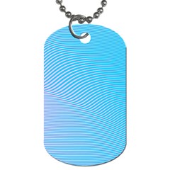 Background Graphics Lines Wave Dog Tag (one Side) by Nexatart