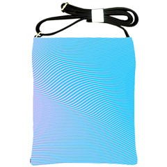 Background Graphics Lines Wave Shoulder Sling Bags by Nexatart