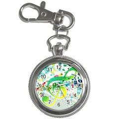 Points Circle Music Pattern Key Chain Watches by Nexatart