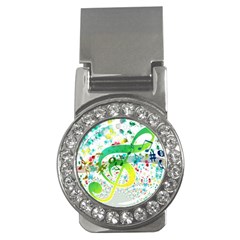 Points Circle Music Pattern Money Clips (cz)  by Nexatart