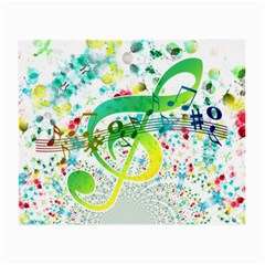 Points Circle Music Pattern Small Glasses Cloth by Nexatart