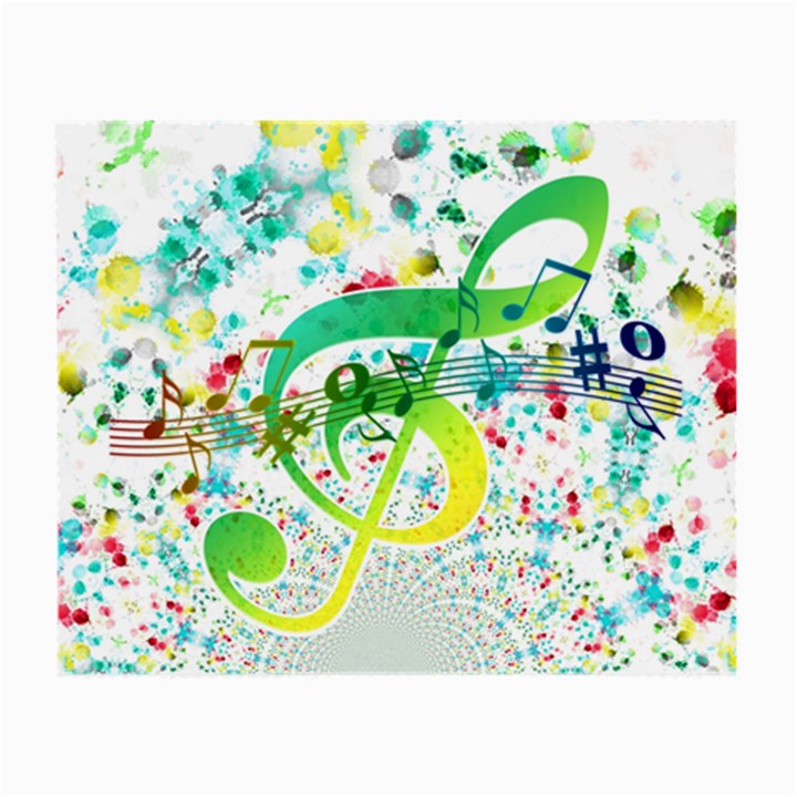 Points Circle Music Pattern Small Glasses Cloth