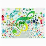 Points Circle Music Pattern Large Glasses Cloth (2-Side) Front