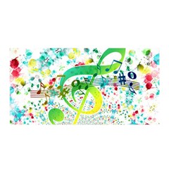 Points Circle Music Pattern Satin Wrap by Nexatart