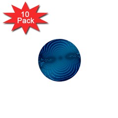 Blue Background Brush Particles Wave 1  Mini Buttons (10 Pack)  by Nexatart