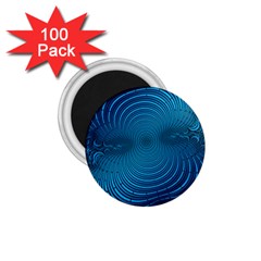 Blue Background Brush Particles Wave 1 75  Magnets (100 Pack)  by Nexatart