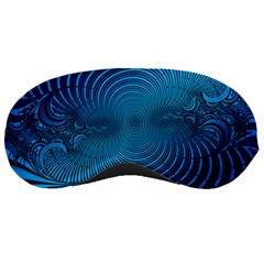 Blue Background Brush Particles Wave Sleeping Masks by Nexatart