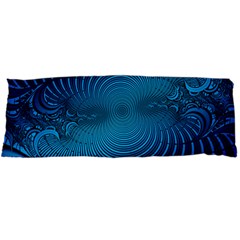 Blue Background Brush Particles Wave Body Pillow Case Dakimakura (two Sides) by Nexatart