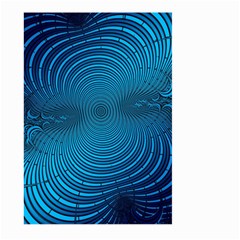 Blue Background Brush Particles Wave Large Garden Flag (two Sides) by Nexatart