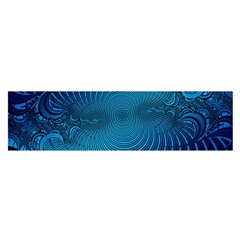 Blue Background Brush Particles Wave Satin Scarf (oblong) by Nexatart