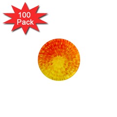 Abstract Explosion Blow Up Circle 1  Mini Magnets (100 Pack)  by Nexatart