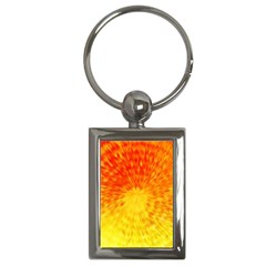 Abstract Explosion Blow Up Circle Key Chains (rectangle)  by Nexatart