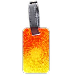 Abstract Explosion Blow Up Circle Luggage Tags (two Sides) by Nexatart