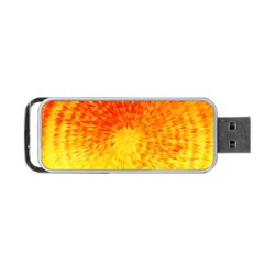 Abstract Explosion Blow Up Circle Portable Usb Flash (two Sides) by Nexatart