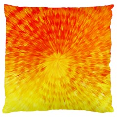 Abstract Explosion Blow Up Circle Large Flano Cushion Case (one Side) by Nexatart