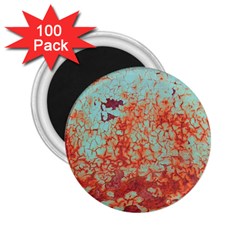 Orange Blue Rust Colorful Texture 2 25  Magnets (100 Pack)  by Nexatart