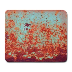 Orange Blue Rust Colorful Texture Large Mousepads by Nexatart