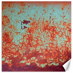 Orange Blue Rust Colorful Texture Canvas 12  X 12   by Nexatart