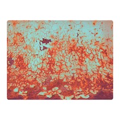 Orange Blue Rust Colorful Texture Double Sided Flano Blanket (mini)  by Nexatart