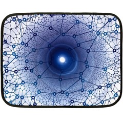 Network Social Abstract Fleece Blanket (Mini)