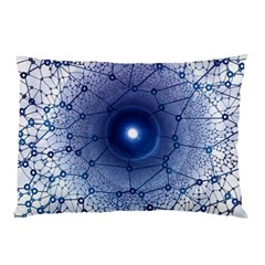 Network Social Abstract Pillow Case (two Sides) by Nexatart