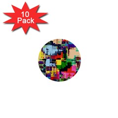 Color Abstract Background Textures 1  Mini Buttons (10 Pack)  by Nexatart