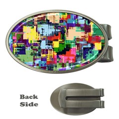 Color Abstract Background Textures Money Clips (oval)  by Nexatart