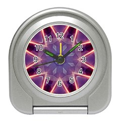 Abstract Glow Kaleidoscopic Light Travel Alarm Clocks by Nexatart