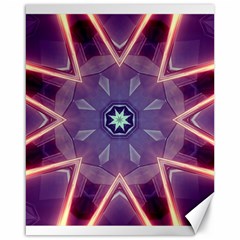 Abstract Glow Kaleidoscopic Light Canvas 16  X 20   by Nexatart