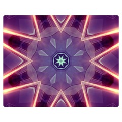 Abstract Glow Kaleidoscopic Light Double Sided Flano Blanket (medium)  by Nexatart