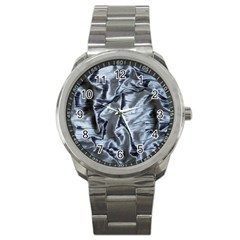 Pattern Abstract Desktop Fabric Sport Metal Watch by Nexatart