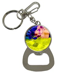 Abstract Bubbles Oil Bottle Opener Key Chains by Nexatart