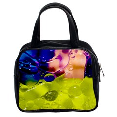 Abstract Bubbles Oil Classic Handbags (2 Sides) by Nexatart