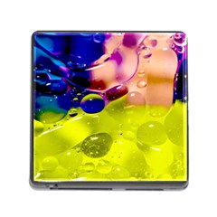 Abstract Bubbles Oil Memory Card Reader (square) by Nexatart