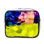 Abstract Bubbles Oil Mini Toiletries Bags Front