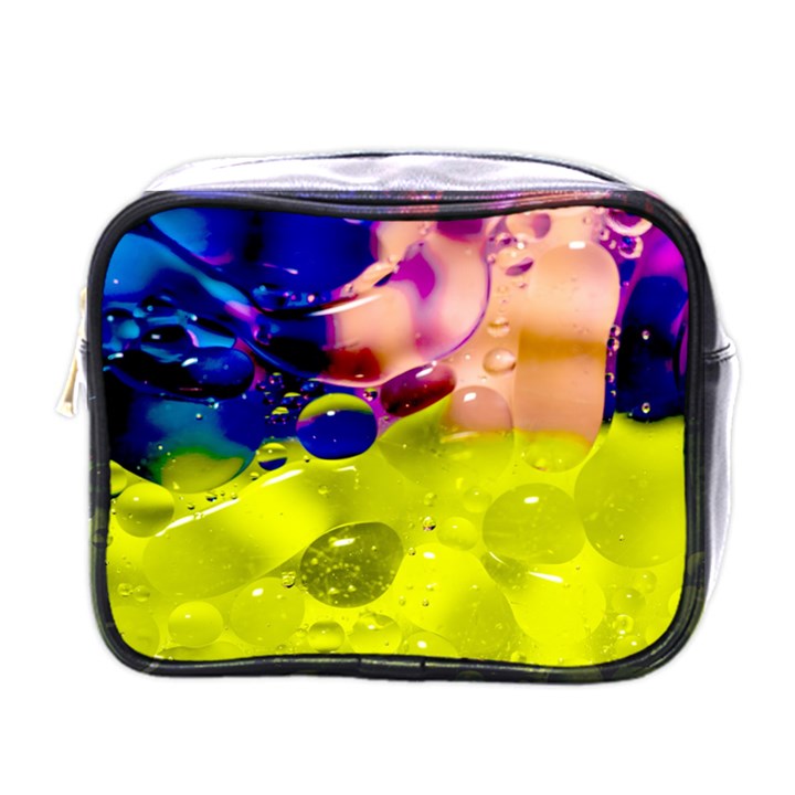 Abstract Bubbles Oil Mini Toiletries Bags