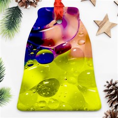 Abstract Bubbles Oil Bell Ornament (two Sides) by Nexatart