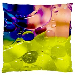 Abstract Bubbles Oil Large Cushion Case (two Sides)