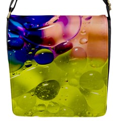 Abstract Bubbles Oil Flap Messenger Bag (s) by Nexatart