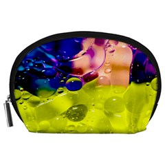 Abstract Bubbles Oil Accessory Pouches (large)  by Nexatart