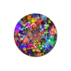 Background Color Pattern Structure Magnet 3  (round) by Nexatart